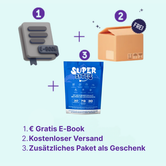Erhalten Sie ein E-Book + 1 Paket gratis + kostenlosen Versand